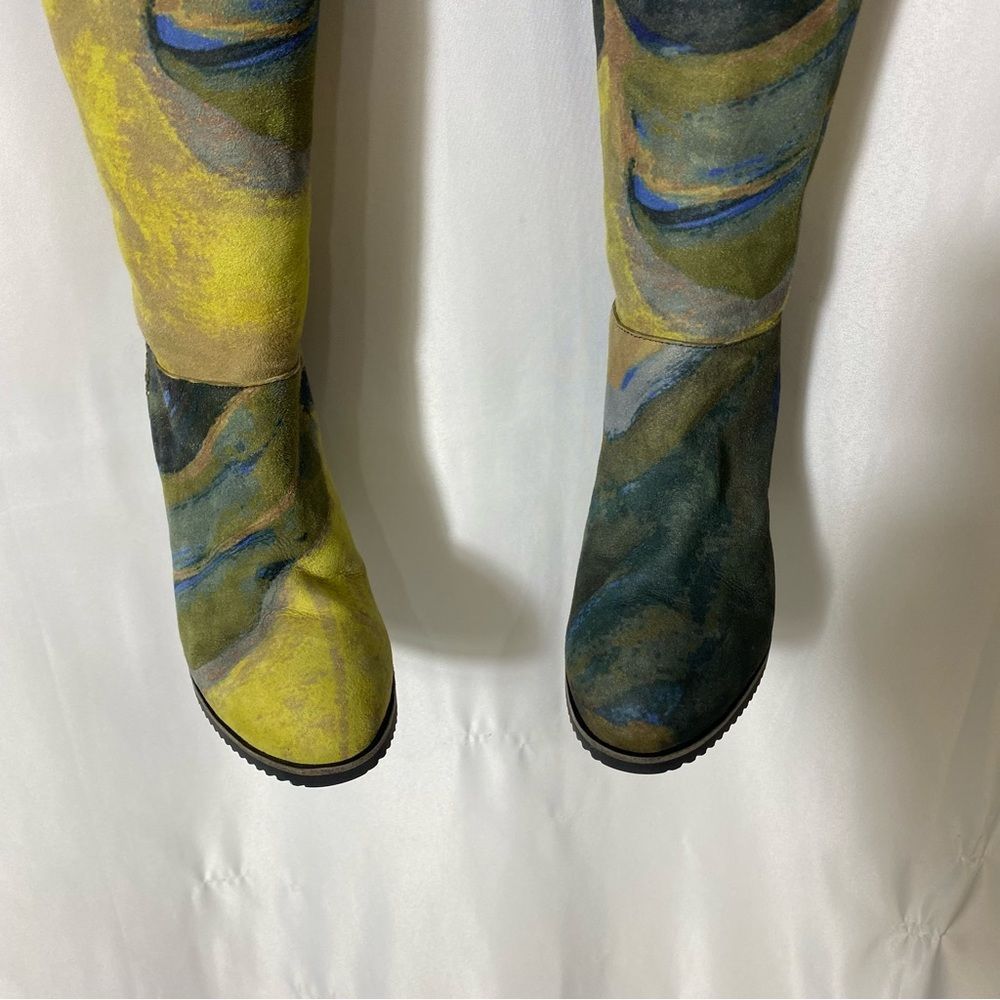 UGG X CLAIRE TABOURET FLUFF WEDGE BOOT WITH RARE BLUE LINING SZ 7 - Picture 3 of 15